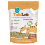 Litière au Tofu Naturel 6L | 10L – Tofulett (Sans Parfum)