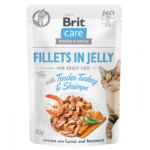 Brit Care Pochons en Gelée Pour Chat Dinde et Crevettes 85g