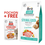 Brit Care Cat Grain-Free Stérilisé Urinary Health 2kg +Pochon Gratuit