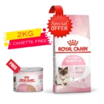Royal Canin Mother Babycat 2 kg + Canette Mousse pour Chat et Chaton 195g Gratuit