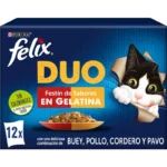 Purina Felix Duo Festin de Saveurs en Gélatine 12x85g